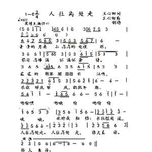 人往高处走_歌谱投稿_词曲:王心田 王心田
