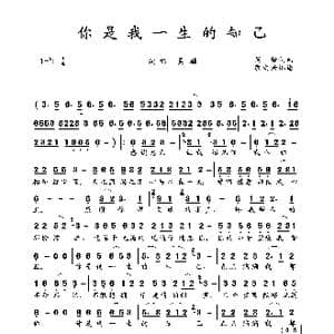 你是我一生的知己_歌谱投稿_词曲:昊麟 昊麟