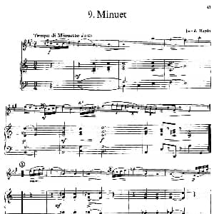 萨克斯谱 | 15首古典萨克斯独奏曲 9 Minuet 中音萨克斯 钢琴伴奏