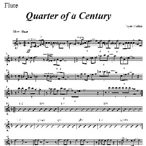 长笛曲谱 | Quarter of a Century Ryan Cullen