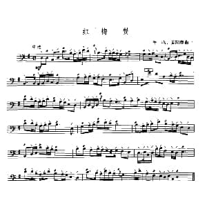 红梅赞 大阮练习简短乐曲 羊鸣 姜阳春