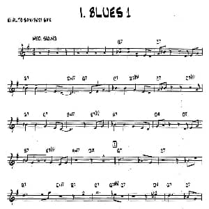 萨克斯谱 | BLUES1 15首爵士练习曲之1 Bob Mintzer