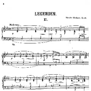 Legenden Op.18 钢琴谱 狄奥多 柯希纳