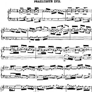 巴赫 平均律钢琴曲集 第二卷 之前奏曲 钢琴谱 巴赫