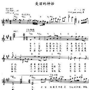 电子琴谱 | 美丽的神话 弹唱谱 王中言