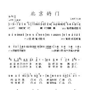 北京的门_歌谱投稿_词曲:姜延辉 姜延辉