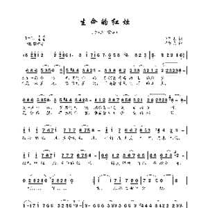生命的红烛_歌曲简谱_词曲:赵万里 尹铁良