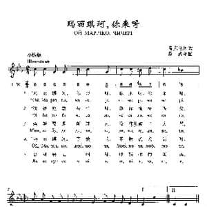 玛丽琪珂,你来呀_歌曲简谱