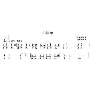 小抹布_儿歌乐谱_词曲:高恩道 高恩道