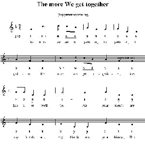 The more We get together_外国歌谱