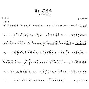 古筝谱 | 真的好想你 李汉颖