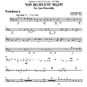 NOT SO SILENT NIGHT 第四长号分谱