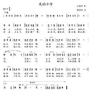 足球小子_儿歌乐谱_词曲:汪晓罗 党继志
