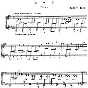 托卡塔 钢琴谱 储望华