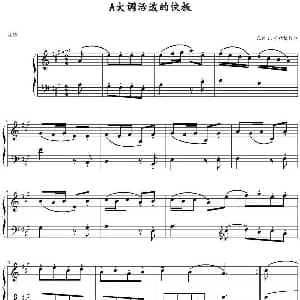 A大调活泼的快板 钢琴谱 瓦伦丁 拉特格贝尔