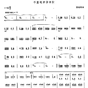 扬琴谱 | 千里巡回纺织忙 张晓峰