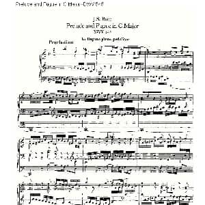 Prelude and Fugue in C Major BWV 545 管风琴谱