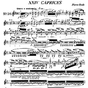 小提琴谱 | 24首小提琴练习曲之20 罗德