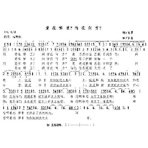 爱在哪里？情在何方？_通俗唱法乐谱_词曲:麦菜 节奏