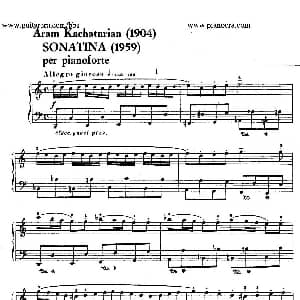 Piano Sonatina in C Major Op.93 钢琴谱 哈恰图良