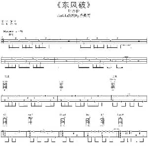东风破 吉他谱 周杰伦