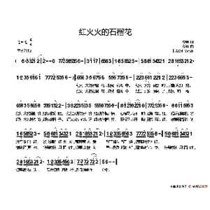 红火火的石榴花_歌谱投稿_词曲:蔡强 蔡强