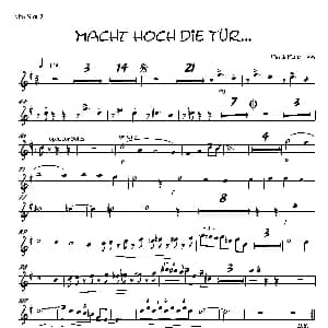 萨克斯谱 | Macht Hoch Die Tru… 第二中音萨克斯分谱