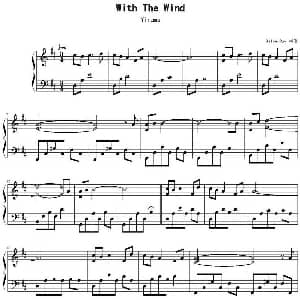 With The Wind 钢琴谱 Yiruma作曲 SilverRay制谱
