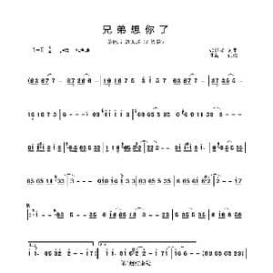 兄弟想你了_歌谱投稿_词曲:张世斌 张世斌