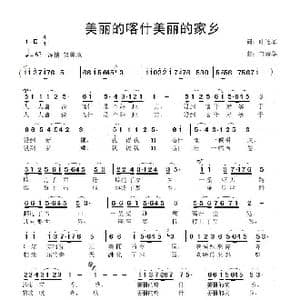 美丽的喀什美丽的家乡_歌曲简谱_词曲:叶连军 鲁新华