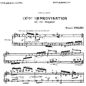 15 Improvisations 钢琴谱 弗朗西斯 普朗克