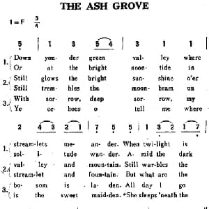 THE ASH GROVE 英国 _外国歌谱