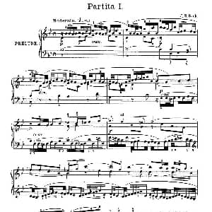 Six Partitas BWV 825 830 钢琴谱 约翰 塞巴斯蒂安 巴赫 J.S.Bach,