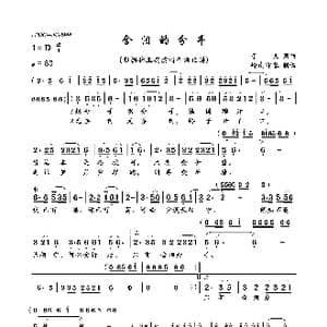 含泪的分手_歌曲简谱_词曲:于文 于文