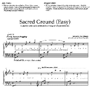 Sacred Ground 钢琴谱 Jon Schmidt