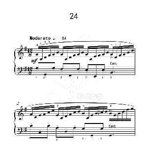 练习曲 24 钢琴谱
