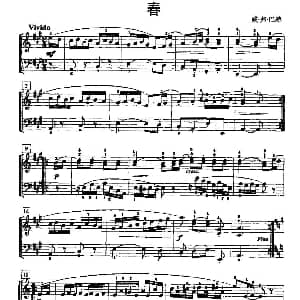 春 管风琴谱 德 威.弗.巴赫