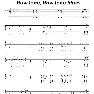 口琴谱 | How long,How long blues 天长地久布鲁斯 布鲁斯