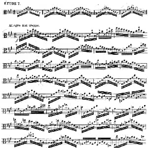 克莱采尔 中提琴练习曲40首 ETUDE 7 10