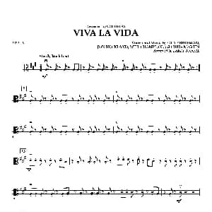 VIVA LA VIDA 中提琴分谱