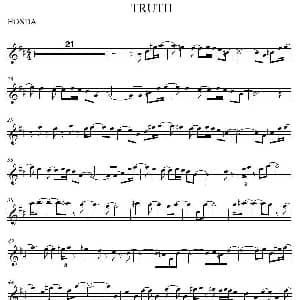 萨克斯谱 | Truth 真理 版本二 本田雅人