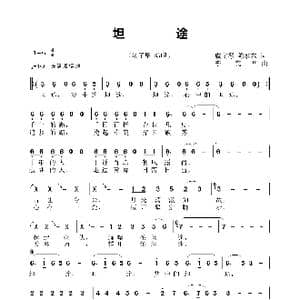 坦途_歌曲简谱_词曲:陈维东 李亮华