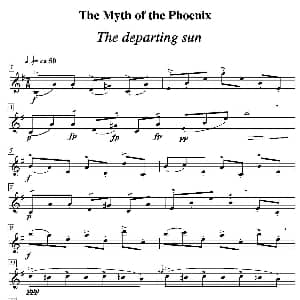 萨克斯谱 | The departing sun