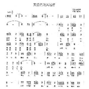 真爱随风远行_歌谱投稿_词曲:付云青 储向前