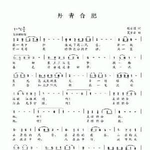 丹青合肥_民歌简谱_词曲:程安国 夏宝森