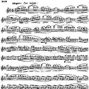 长笛曲谱 | 长笛练习曲100课之第48课 各种连线与节奏