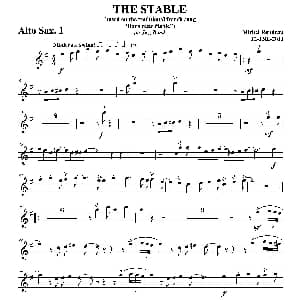 萨克斯谱 | THE STABLE 第一中音萨克斯分谱