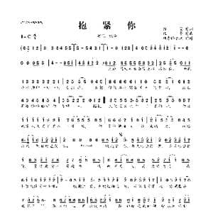 抱紧你_歌曲简谱_词曲:孙莞 伍华