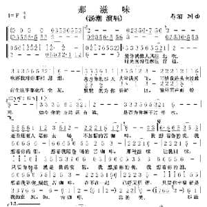 那滋味_歌谱投稿_词曲:汤潮 汤潮