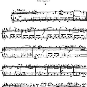 长笛曲谱 | 斯塔米茨二重奏长笛练习曲Op.27 No.4 Stamitz 斯塔米茨